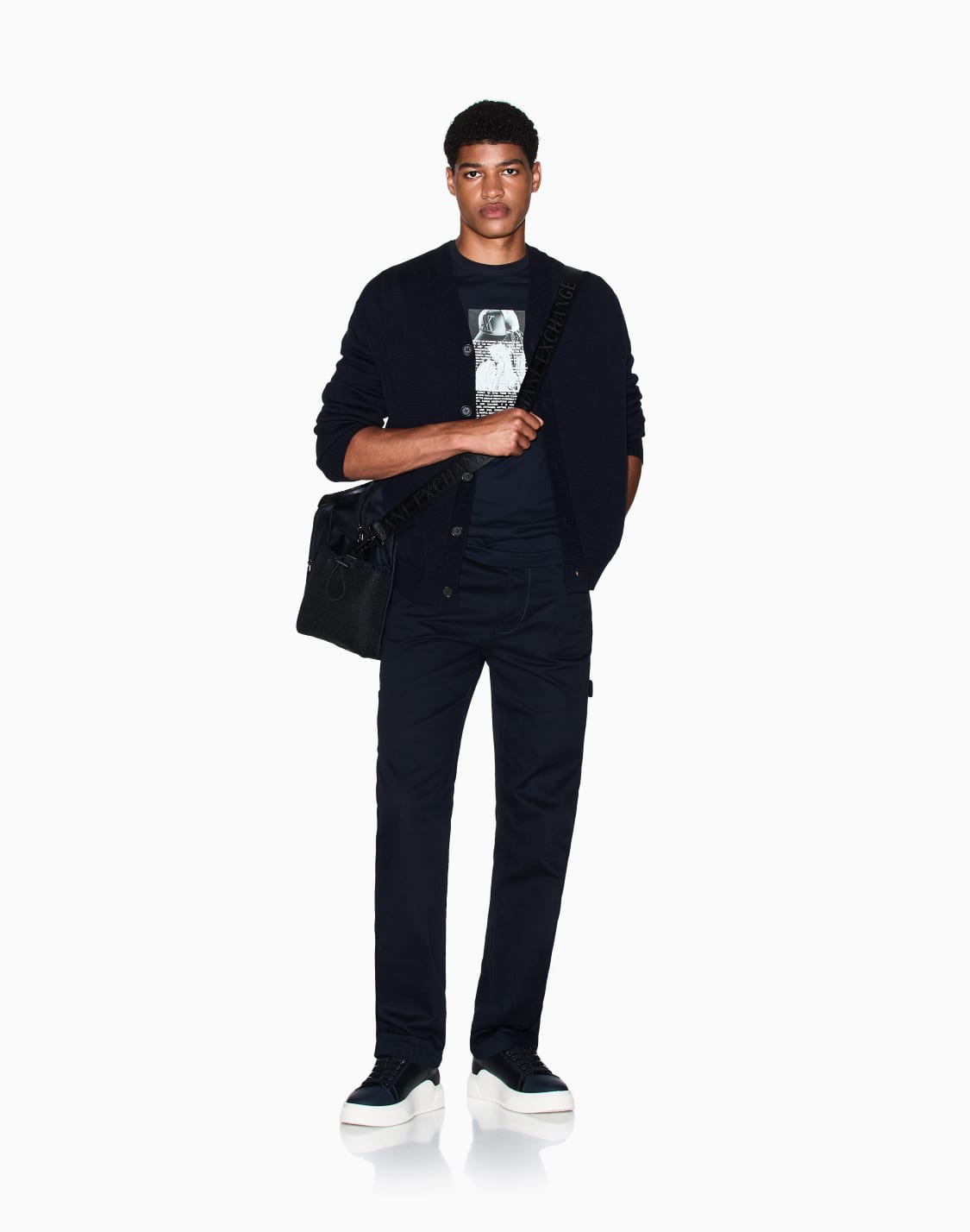 cardigans-navy_blue--armani-exchange