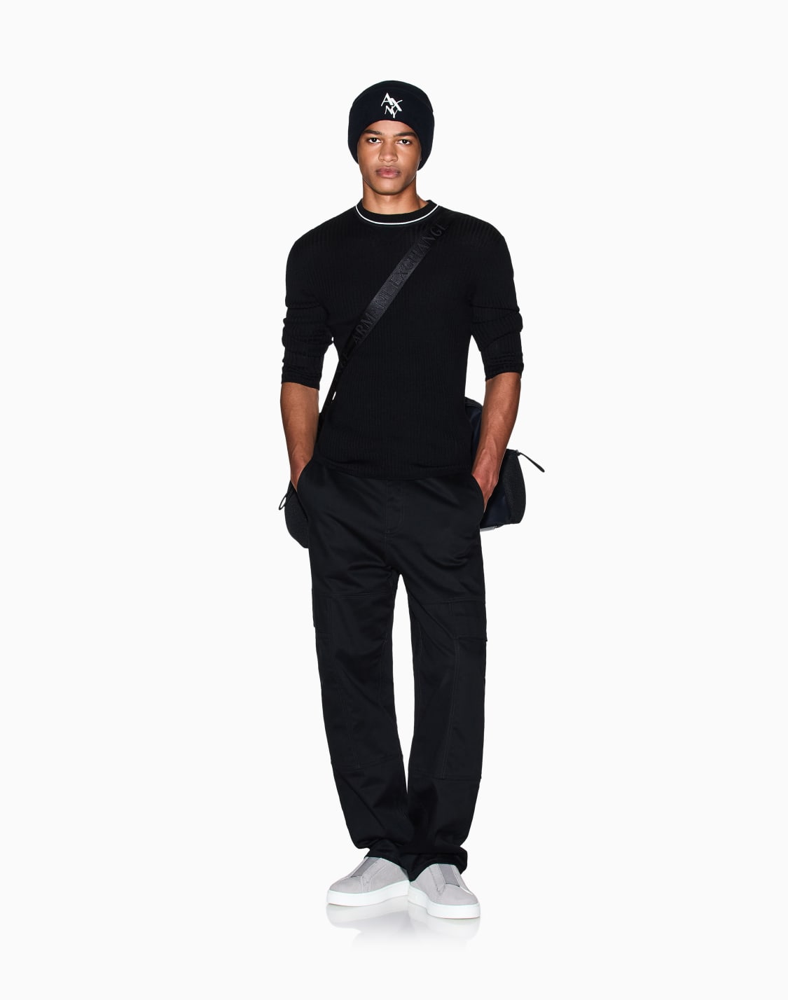 crew-neck-sweater-with-contrasting-profile-black--armani-exchange