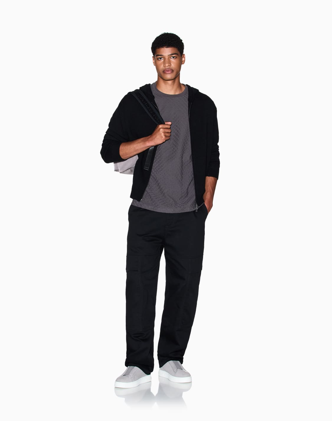 cardigans-schwarz--armani-exchange