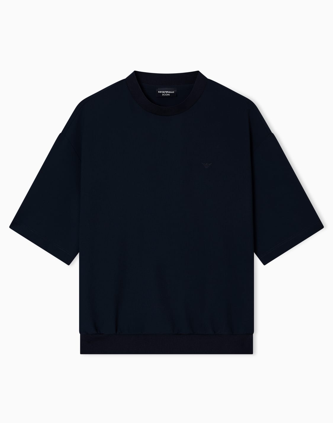 t-shirt-aus-crpe-jersey-mit-3d-pikee-effekt-blau--emporio-armani