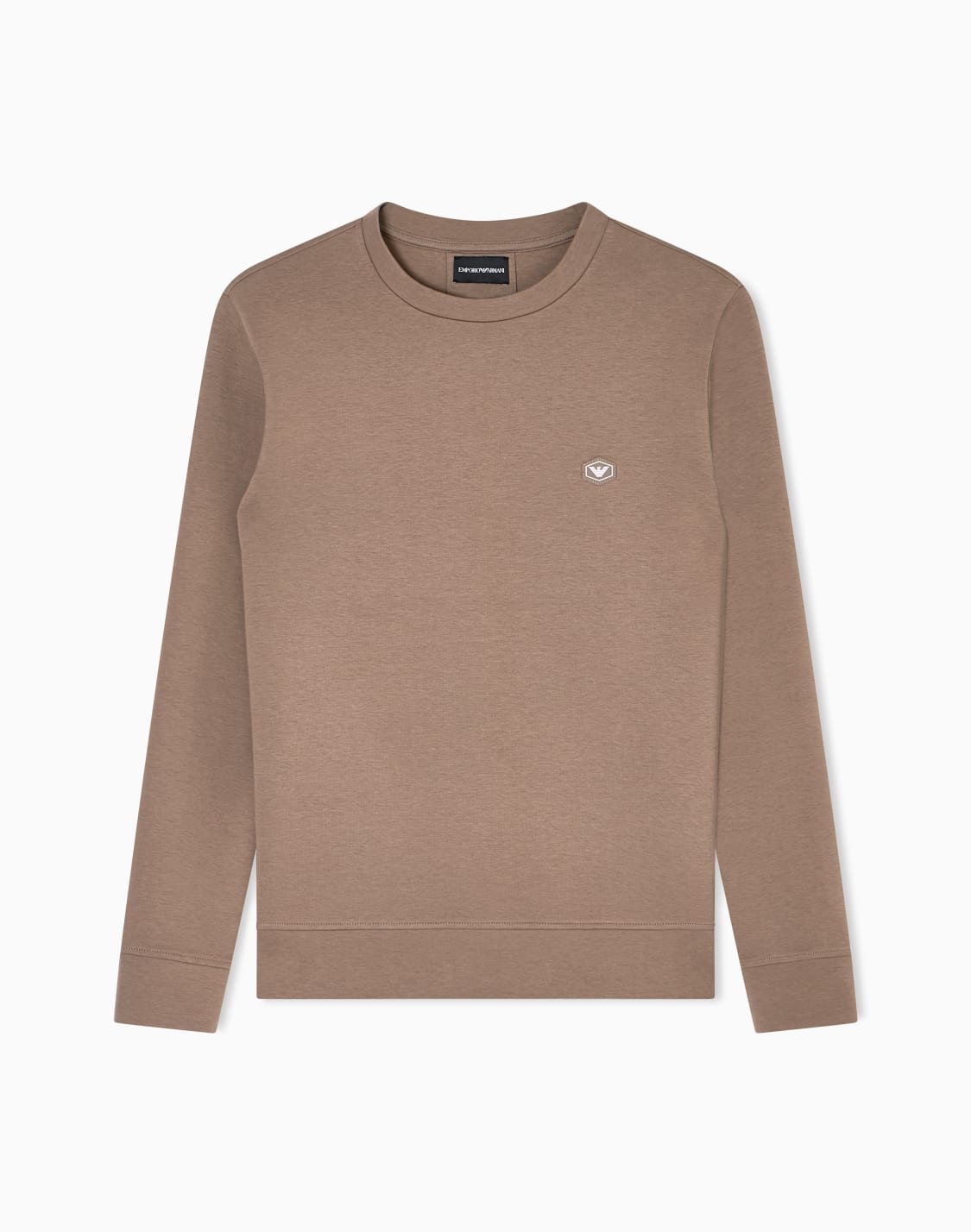 double-jersey-sweatshirt-with-micro-logo-patch-beige--emporio-armani