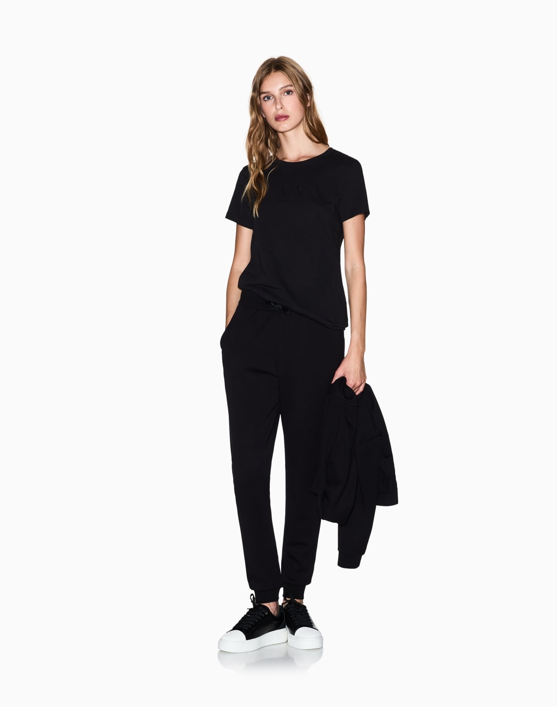t-shirt-coupe-rgulire-avec-logo-paillet-noir--armani-exchange