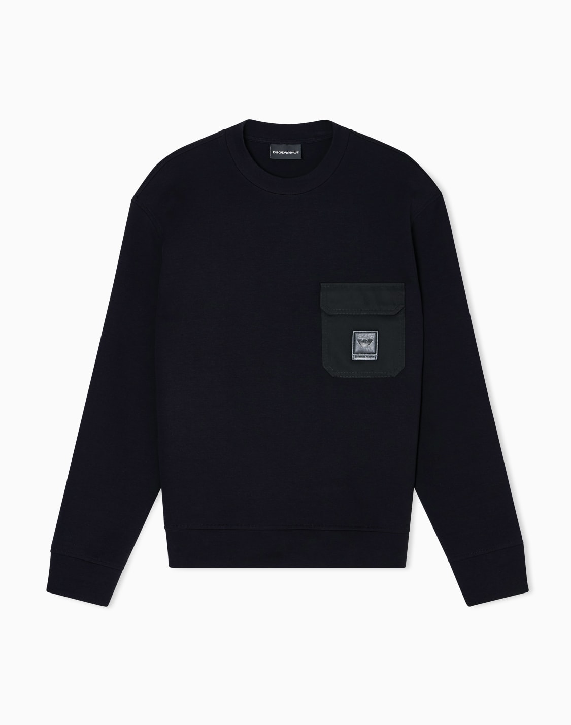 asv-double-jersey-sweatshirt-with-pocket-and-logo-patch-black--emporio-armani