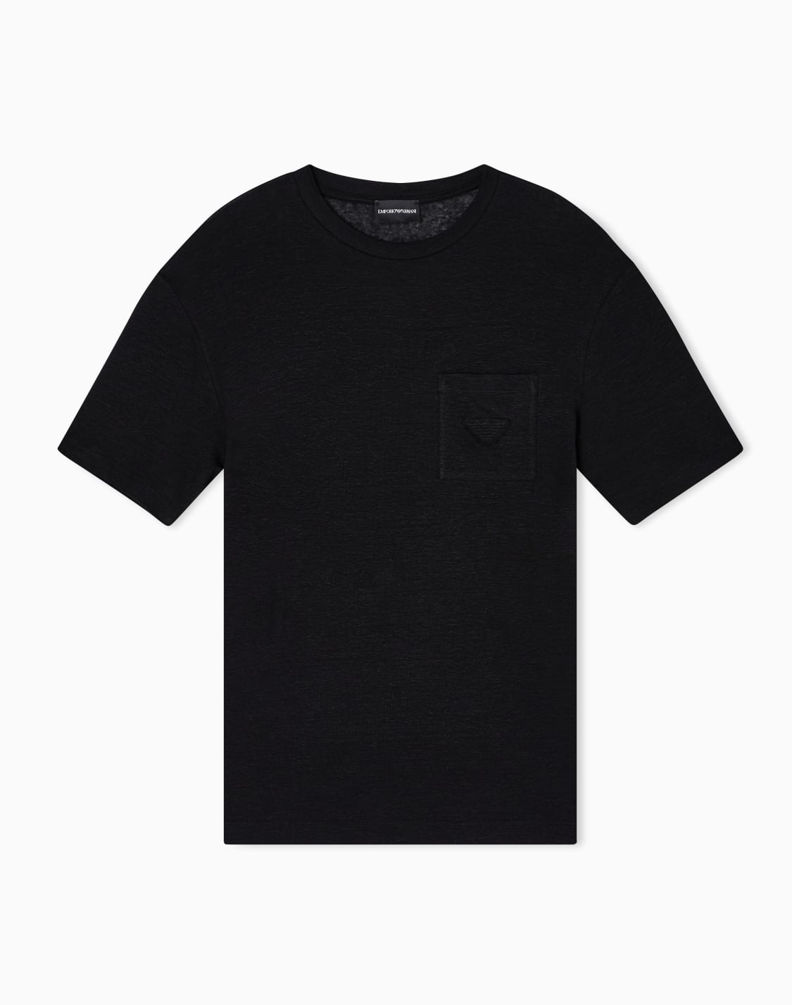 linen-t-shirt-with-eagle-embroidery-patch-black--emporio-armani