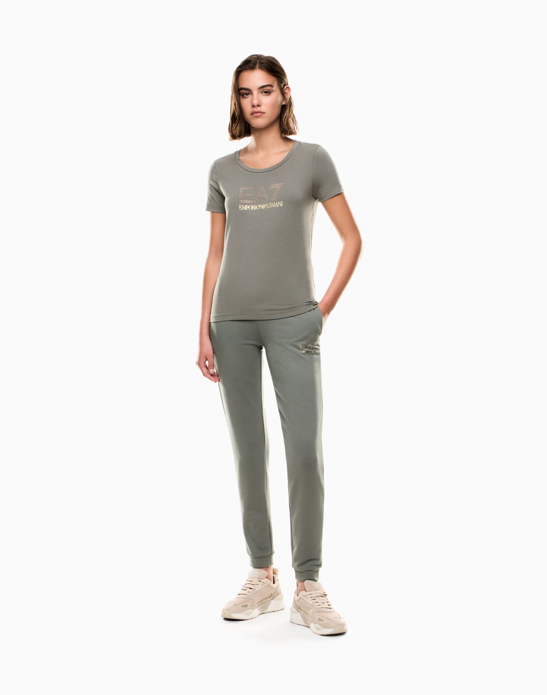 evolution-stretch-cotton-and-modal-blend-t-shirt-with-oversized-logo-green--ea7