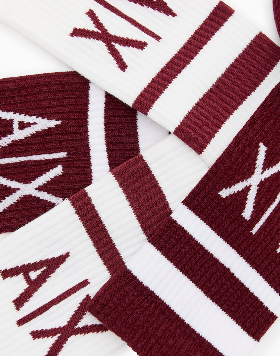 lot-de-2-paires-de-chaussettes-en-coton-mlang-avec-logo-bordeaux--armani-exchange