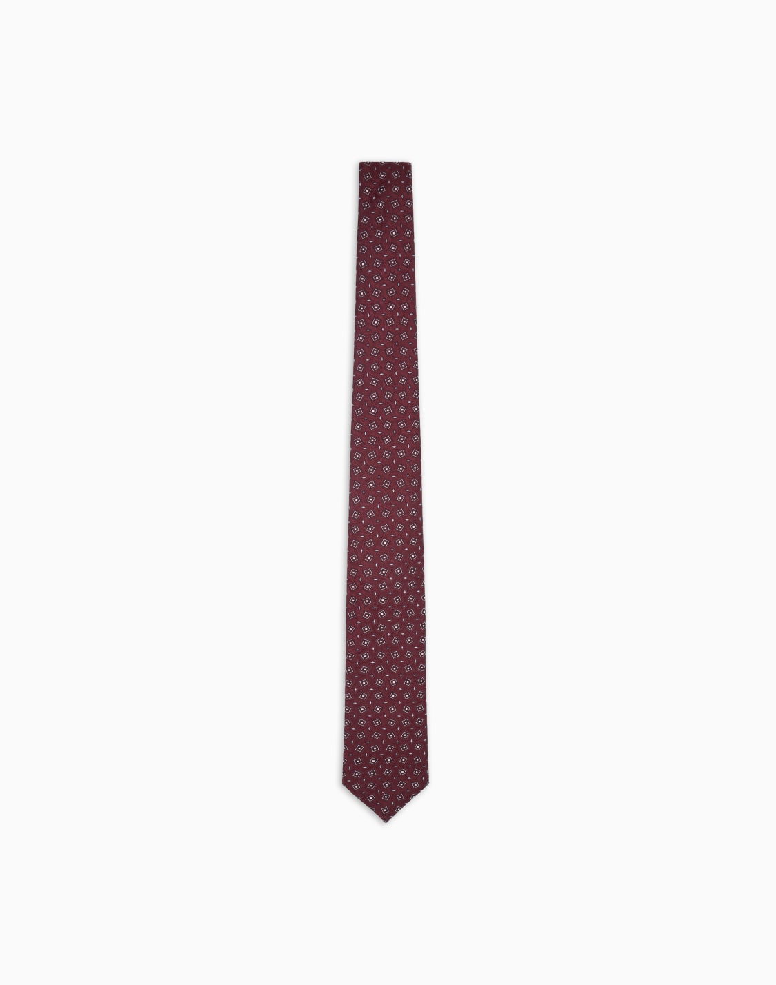 krawatte-aus-seiden-jacquard-mit-geometrischem-muster-rot--giorgio-armani