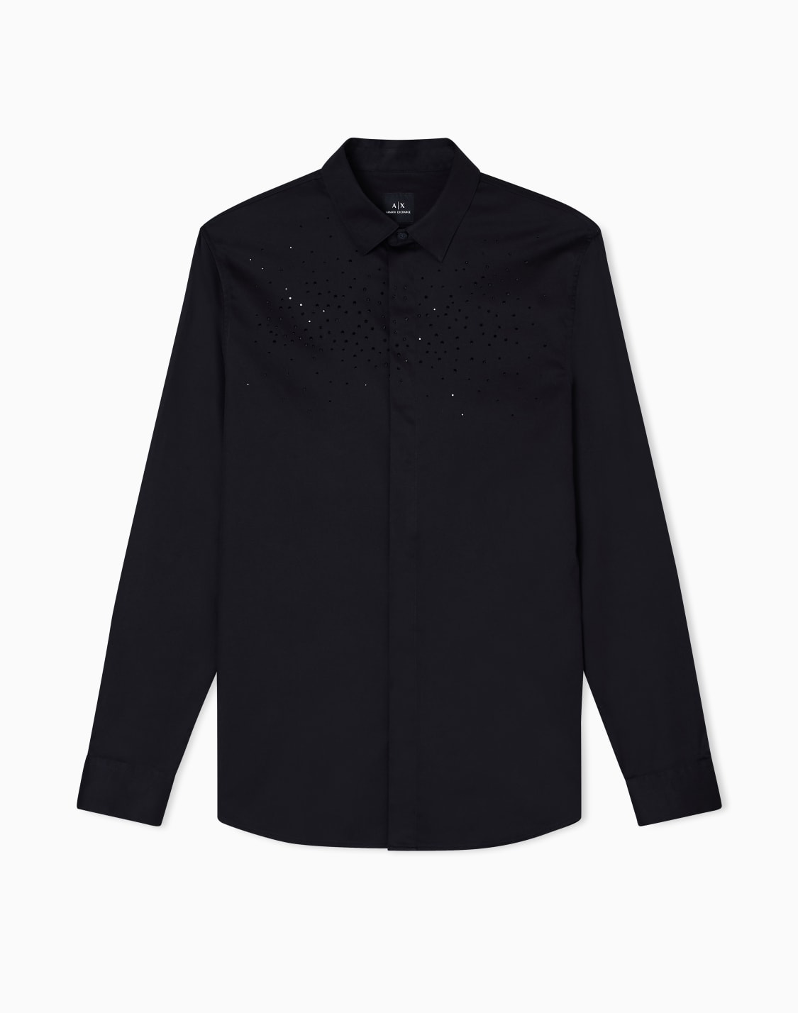 camicie-classiche-nero--armani-exchange