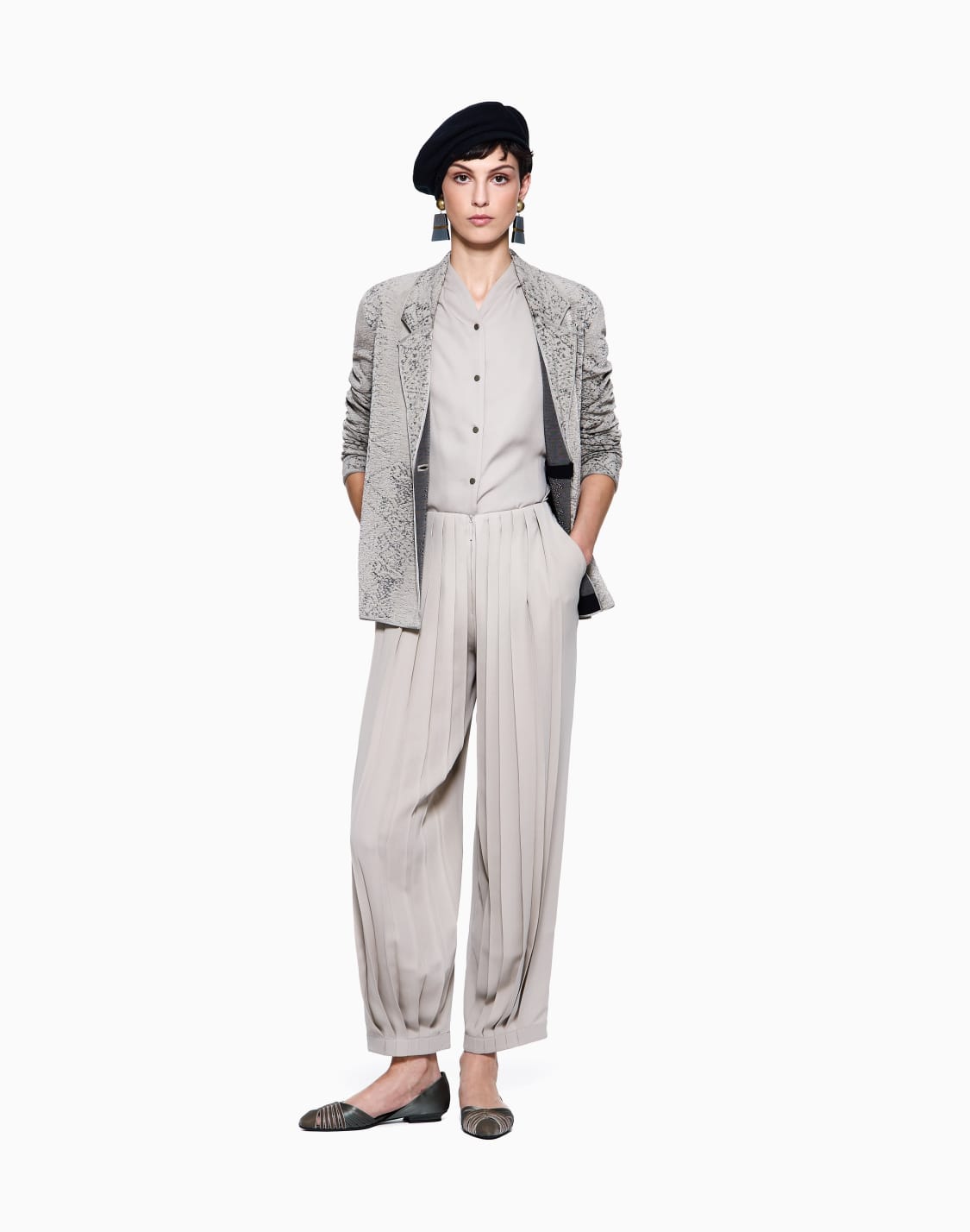 top-in-tripla-georgette-di-seta-asv-beige--giorgio-armani