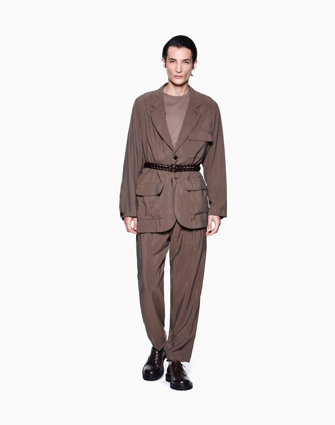 maglia-girocollo-icon-a-maniche-corte-in-interlock-di-cashmere-beige--giorgio-armani