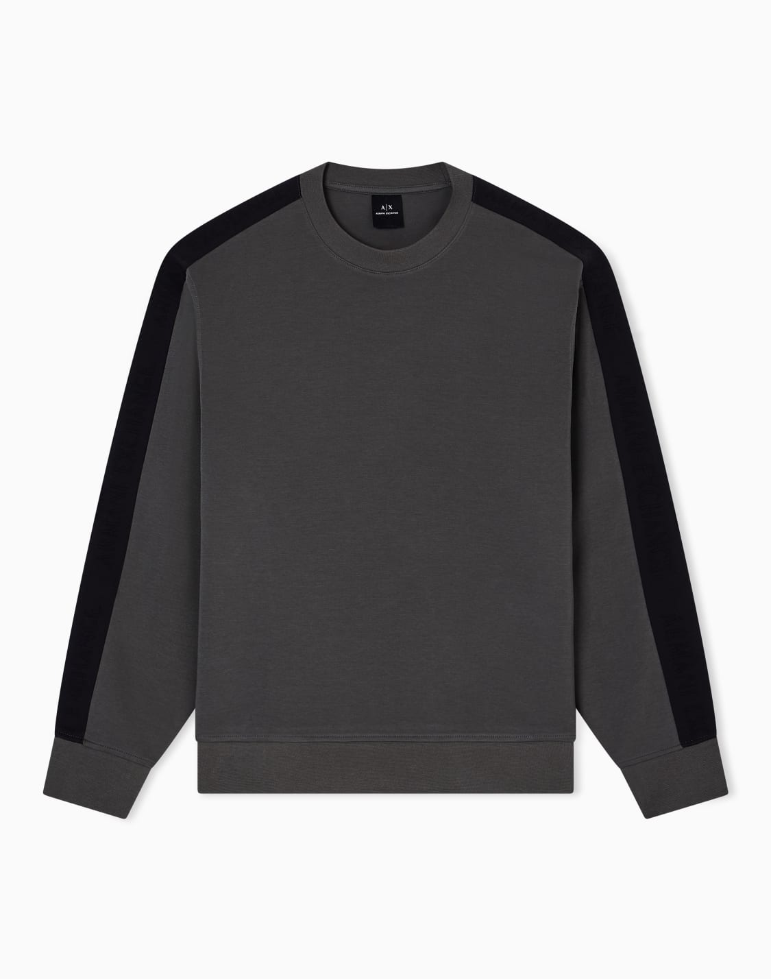 ロゴテプ-クルネックスウェットプルオバ-グリン--armani-exchange