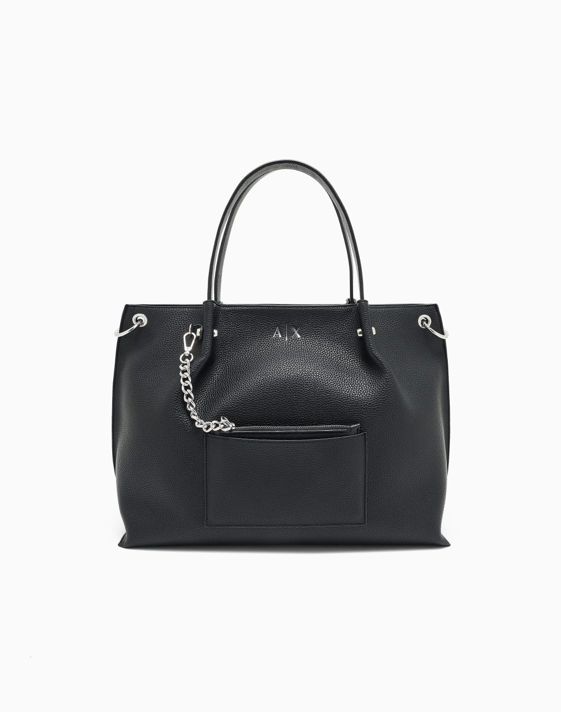 bolso-shopper-con-clutch-negro--armani-exchange