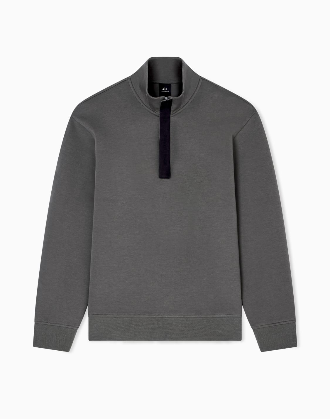 sweatshirt-with-high-neck-and-buttons-green--armani-exchange