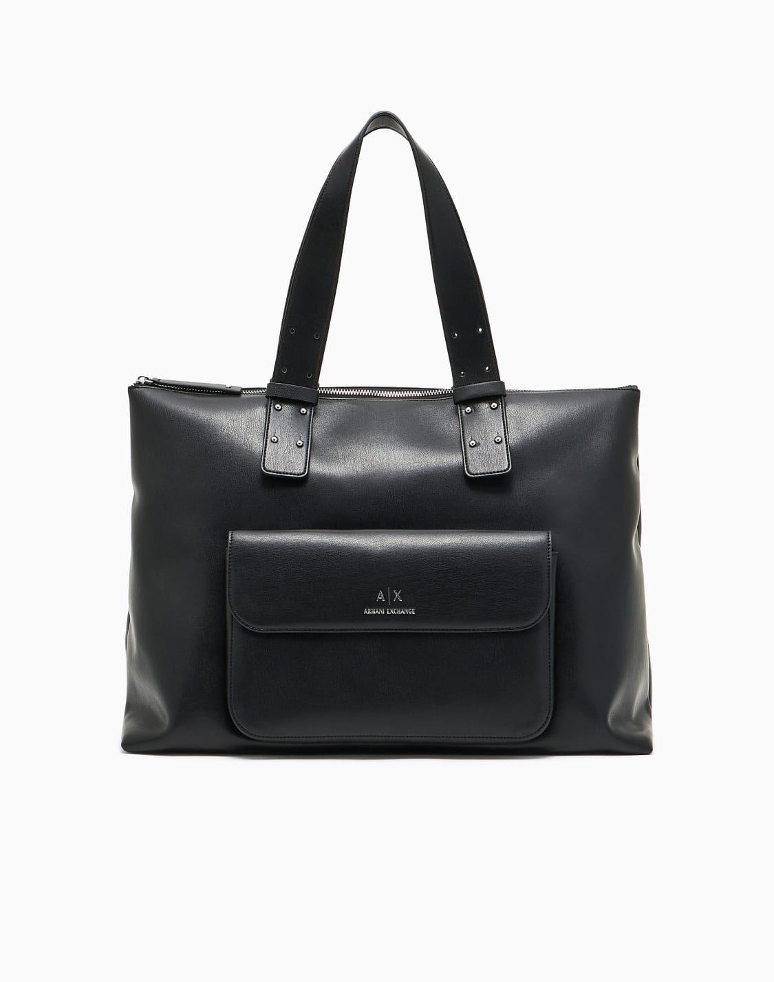 handtasche-mit-auentasche-schwarz--armani-exchange