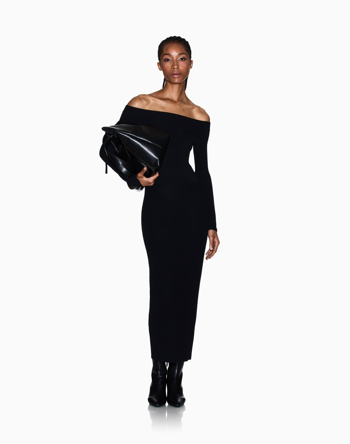 long-dresses-black--armani-exchange