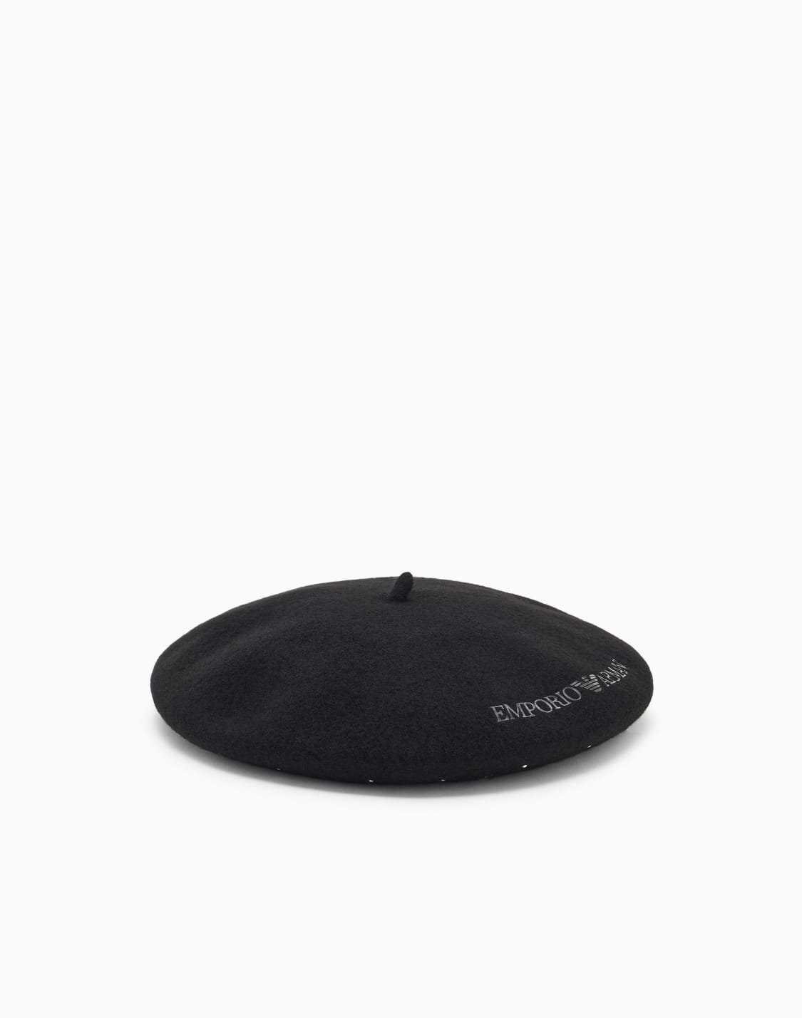 bret-en-laine-avec-logo-en-micro-clous-noir--emporio-armani
