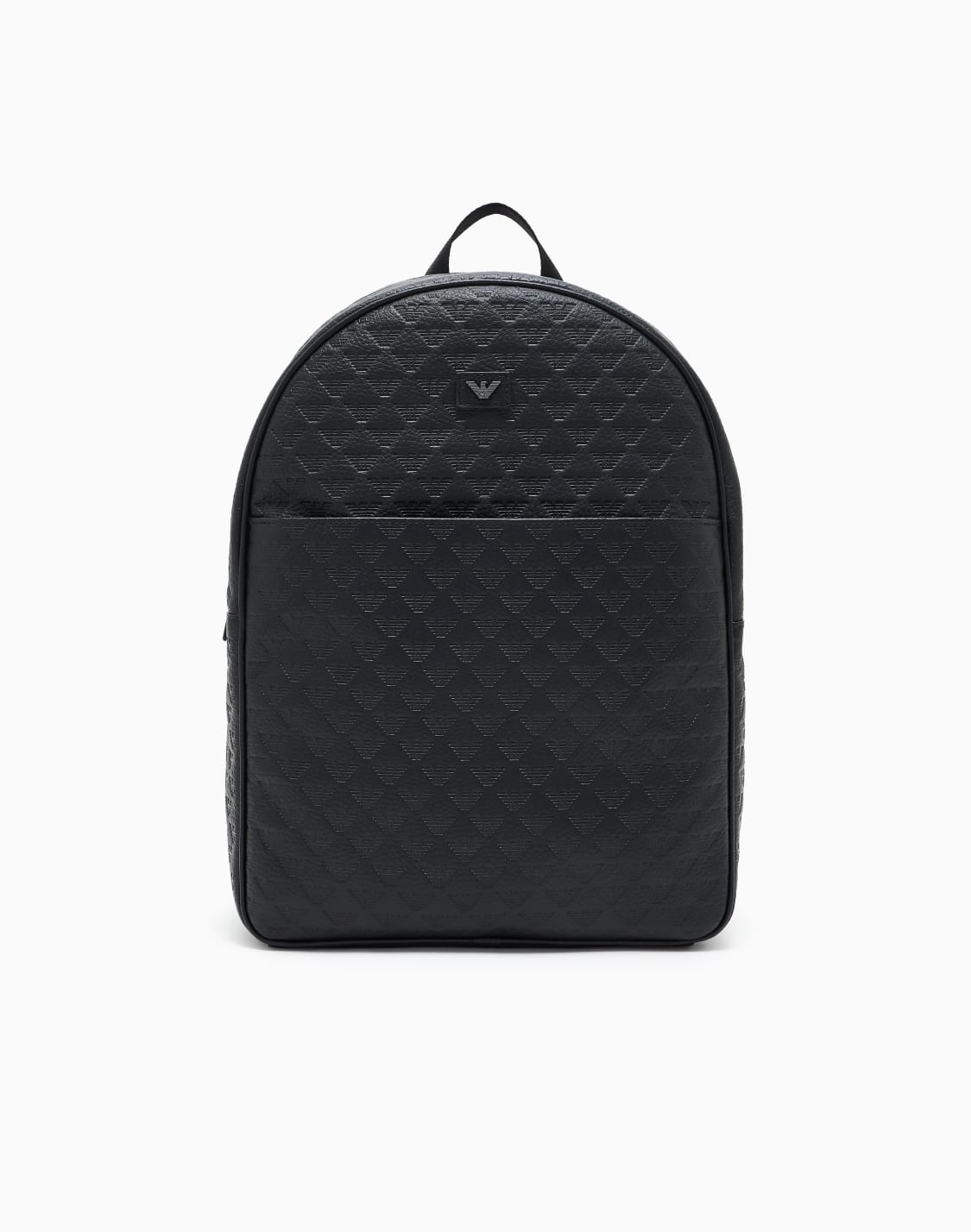 rucksack-aus-leder-geprgt-mit-allover-adler-schwarz--emporio-armani