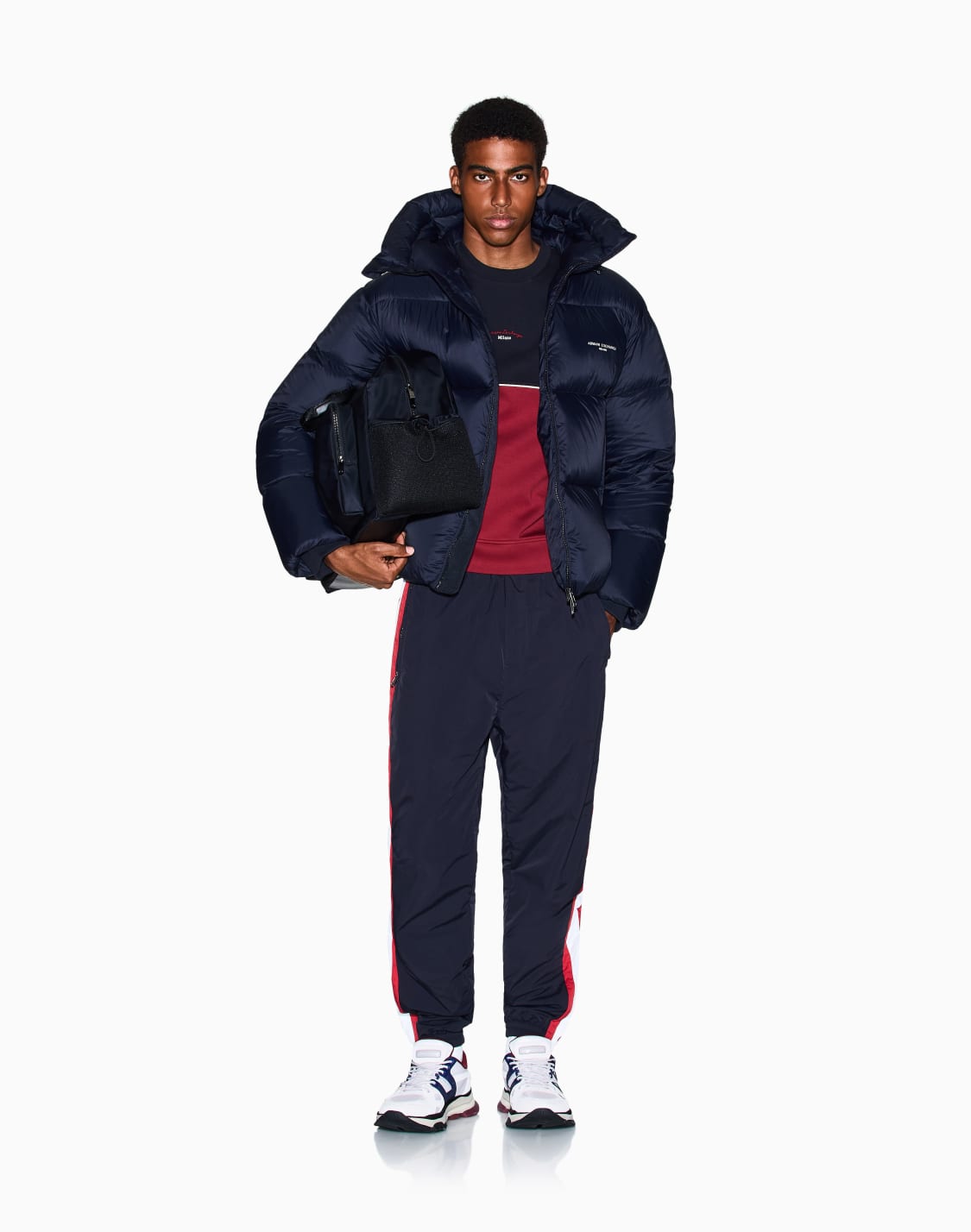 two-tone-sweatshirt-in-stretch-fabric-blue--armani-exchange