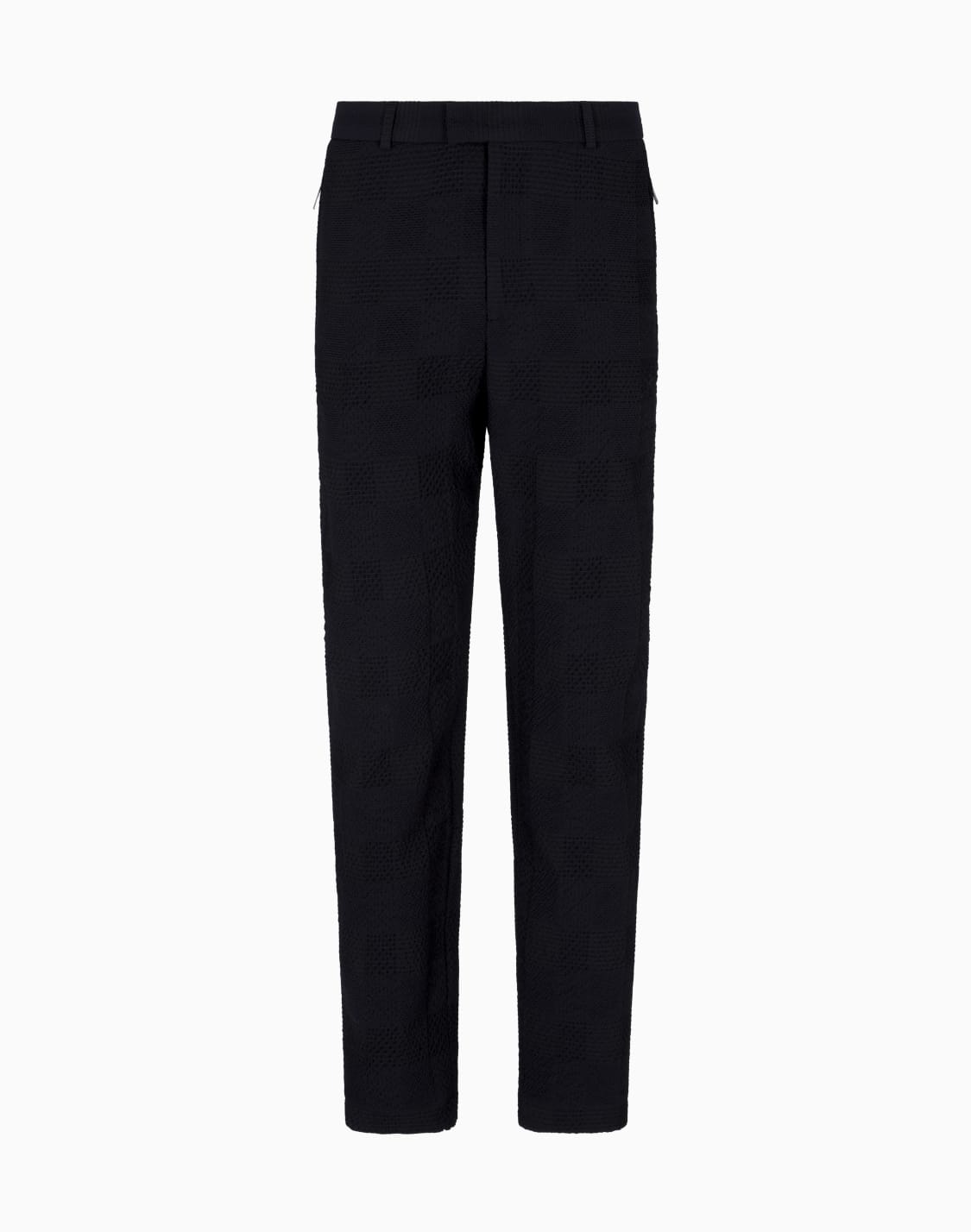 pantaloni-in-lana-vergine-motivo-galles-3d-blu-navy--emporio-armani