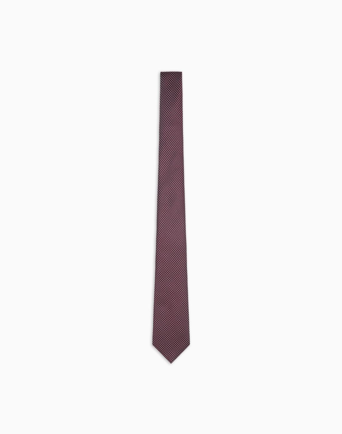 シルクネクタイ-ジャカドマイクロパタン-レッド--giorgio-armani