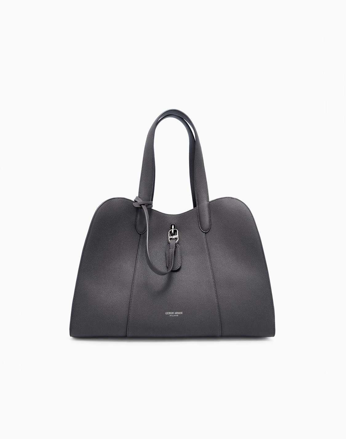トトバッグ-ペブルドレザ-ラジ-ブラウン--giorgio-armani