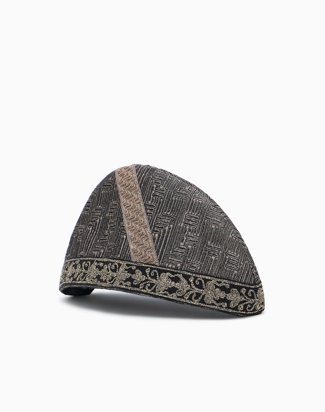 jacquard-silk-and-wool-jacquard-side-cap-black--giorgio-armani