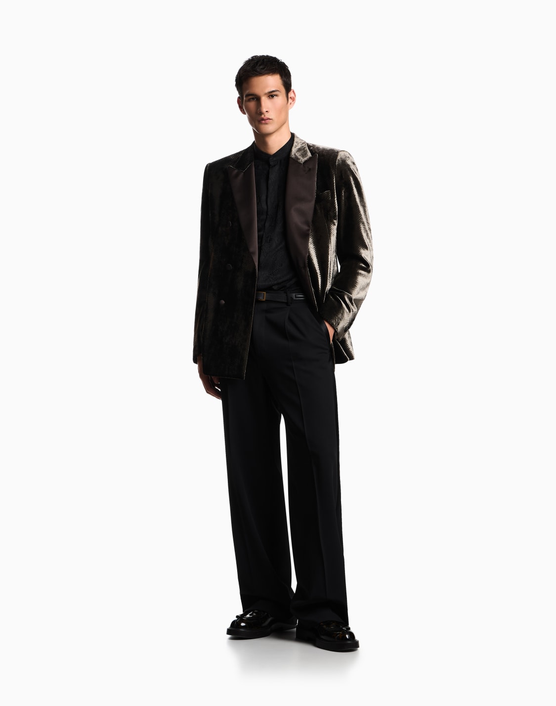 silk-blend-animal-jacquard-shirt-with-guru-collar-black--emporio-armani