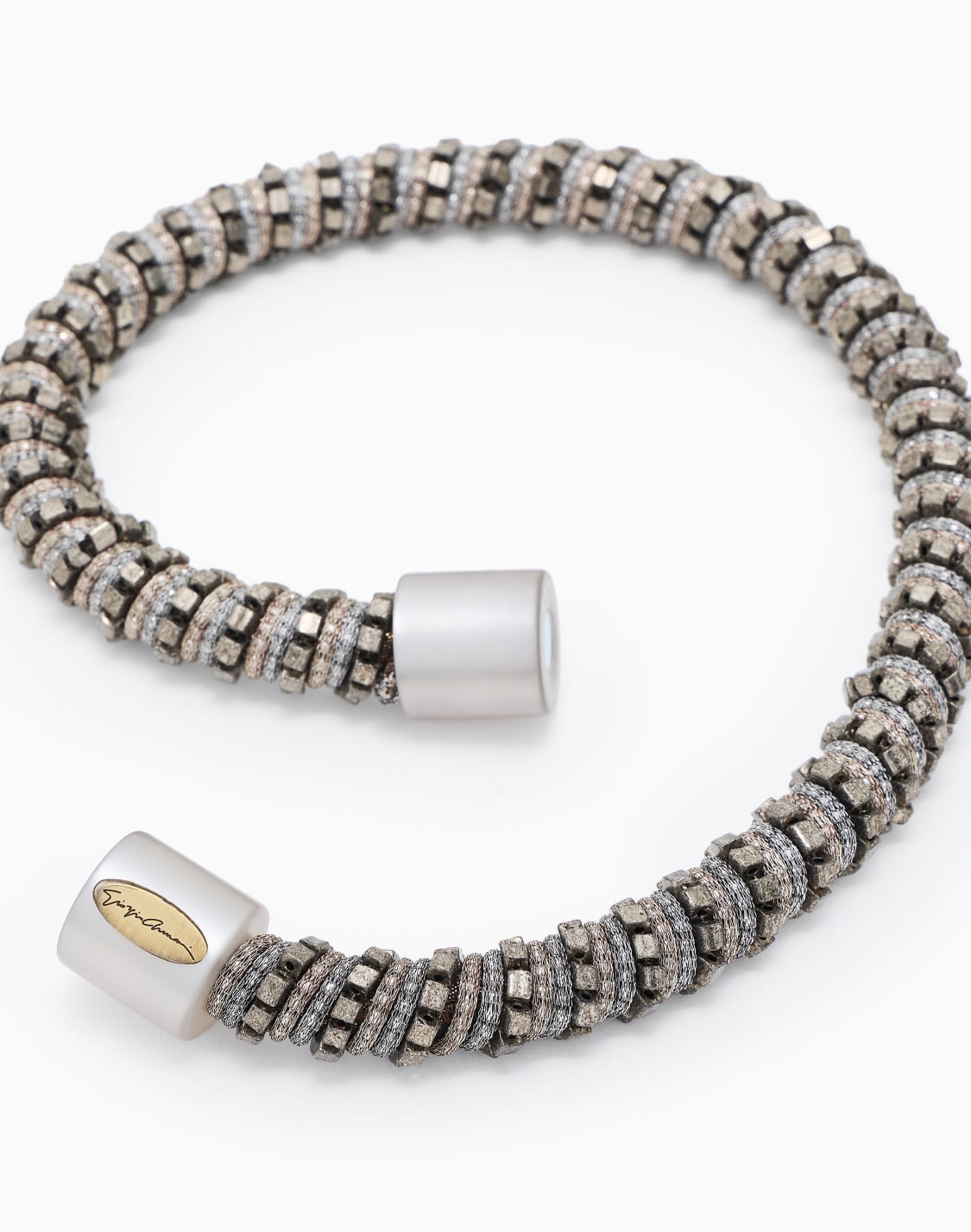 leather-and-fabric-choker-necklace-gold--giorgio-armani
