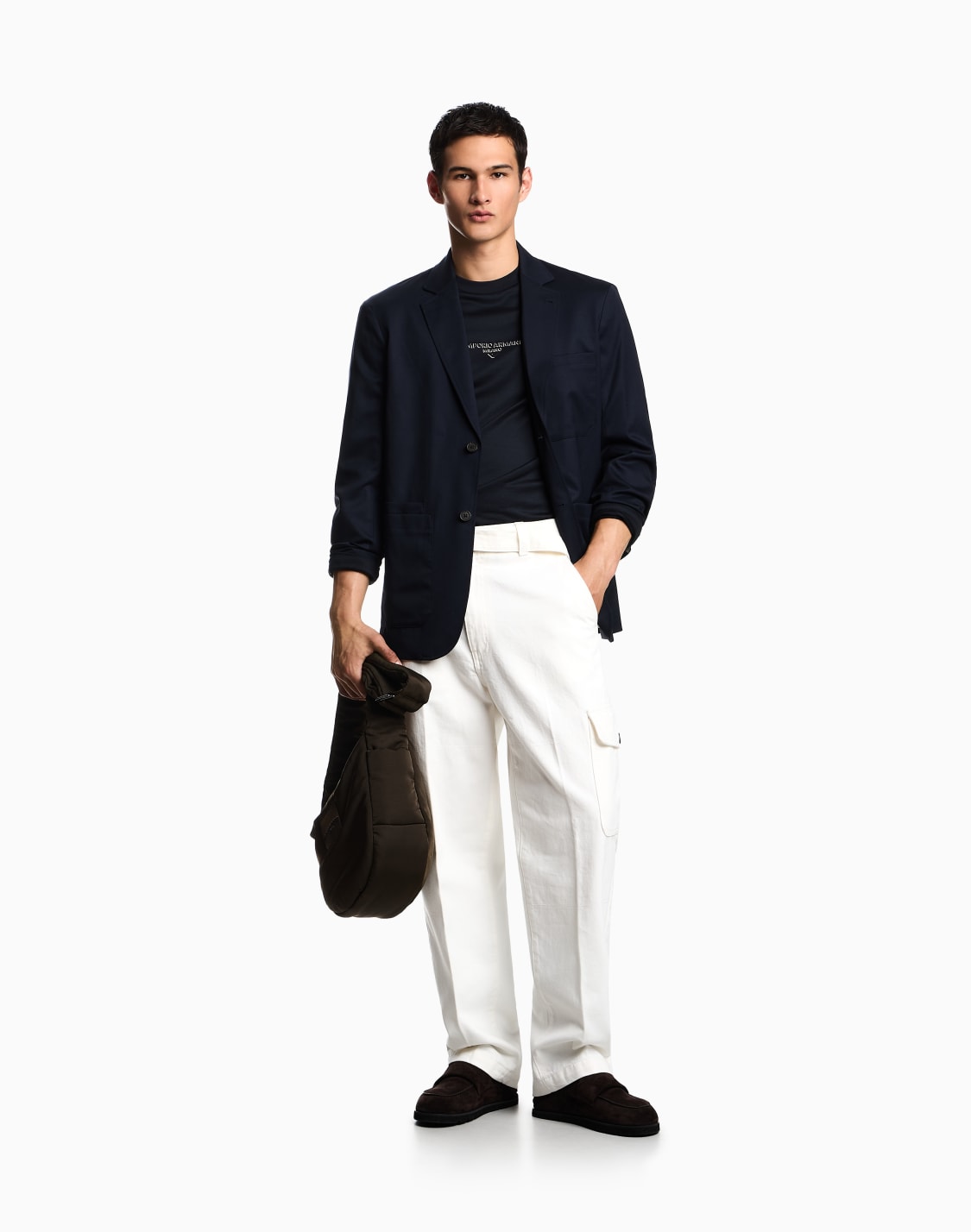 セタ-リヨセル混紡ジャジ-3dエフェクトロゴ-ネイビブル--emporio-armani