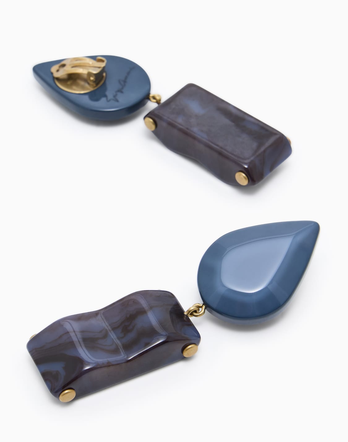 resin-clip-on-pendant-earrings-blue--giorgio-armani