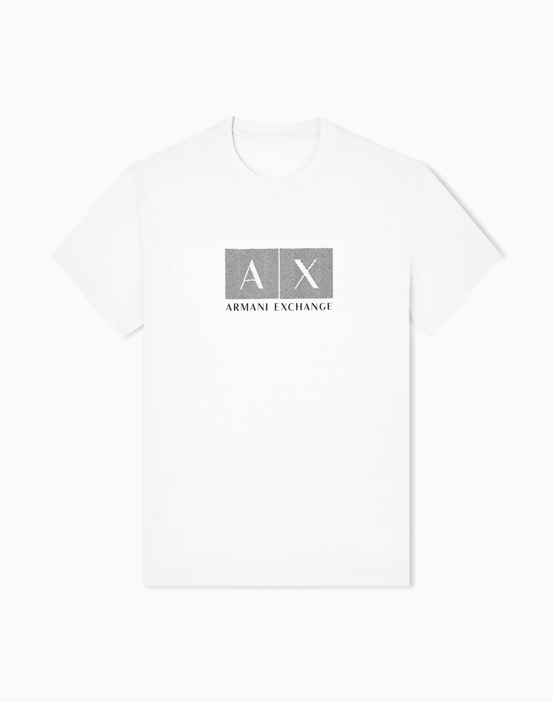エンブロイダドボックスロゴ-半袖クルネックtシャツ-ホワイト--armani-exchange