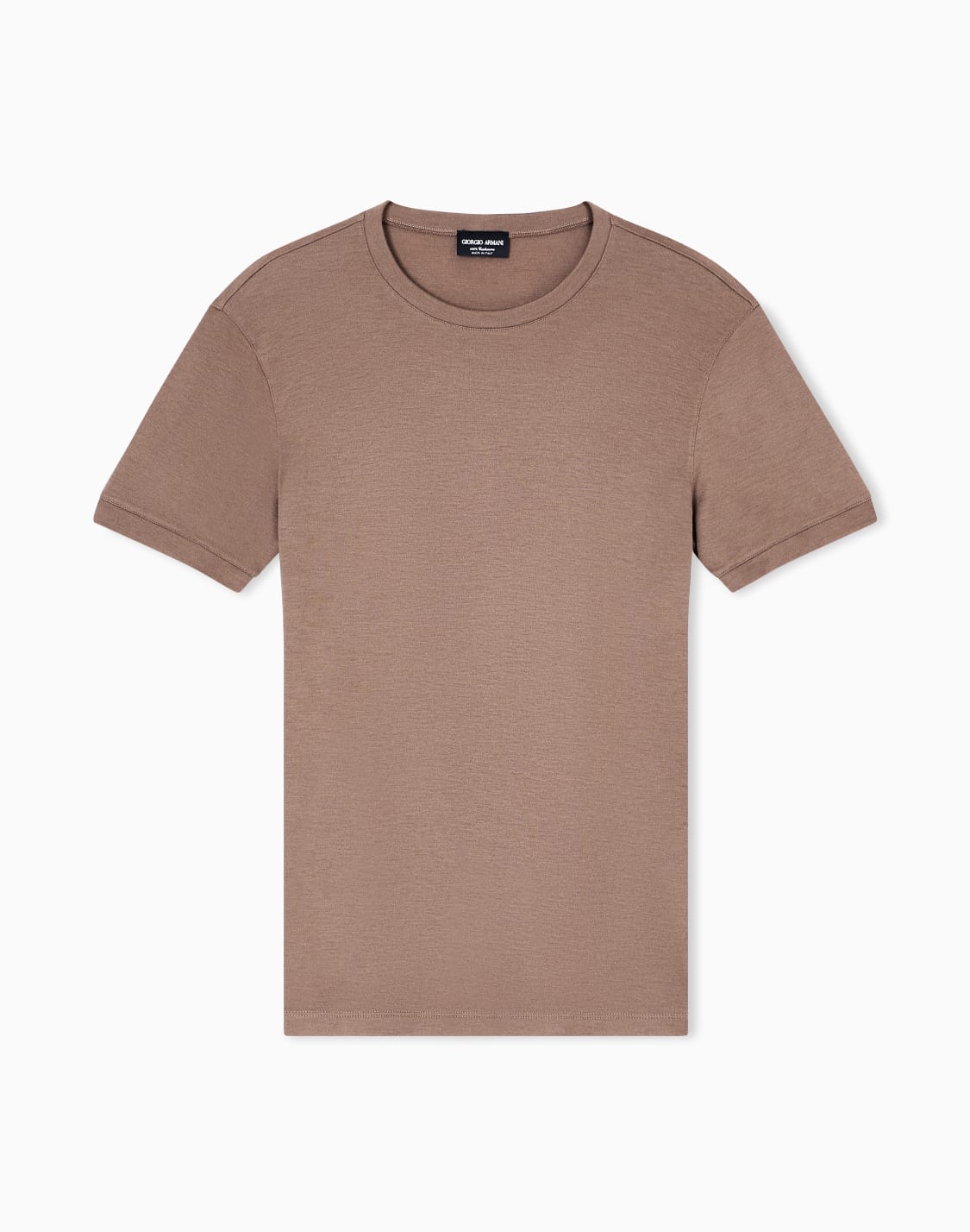maglia-girocollo-icon-a-maniche-corte-in-interlock-di-cashmere-beige--giorgio-armani
