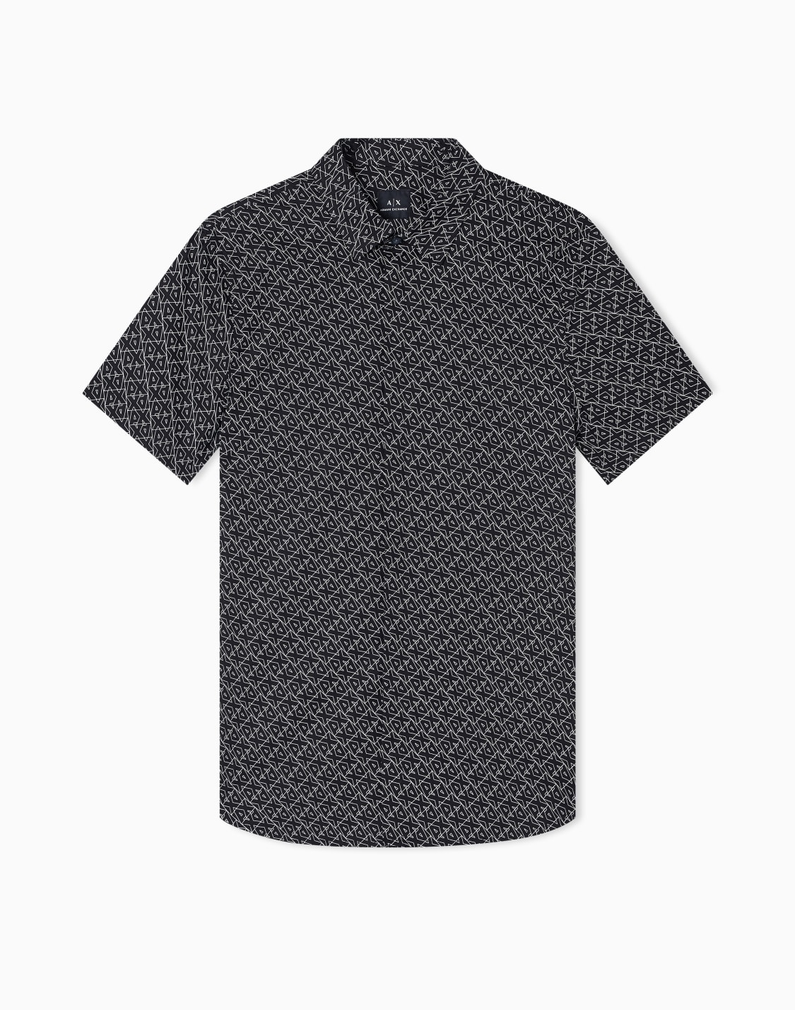 slim-fit-short-sleeve-shirt-black--armani-exchange