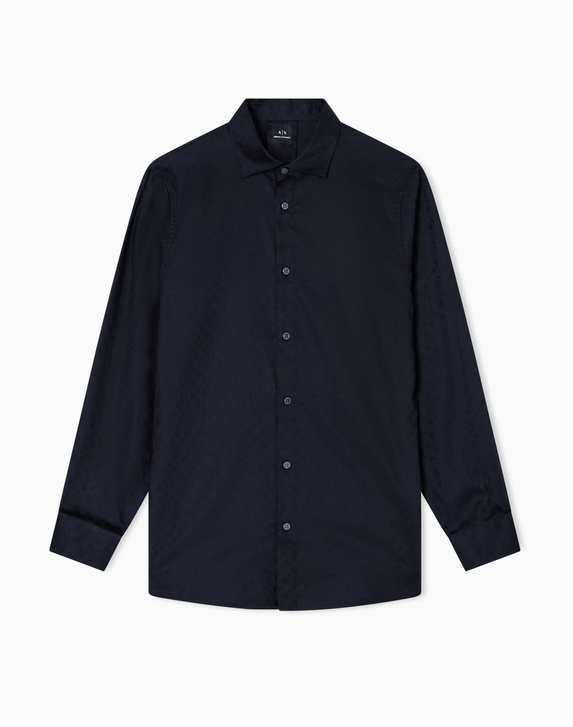 camicia-regular-fit-logo-allover-nero--armani-exchange