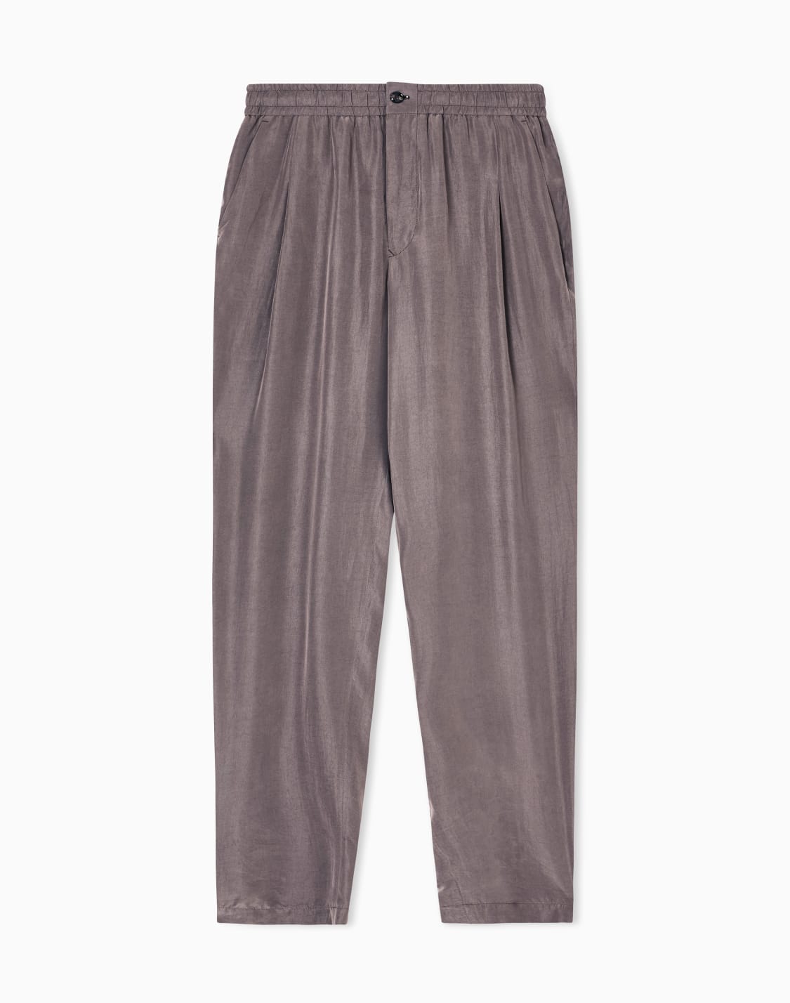 pantaloni-flat-front-in-tela-di-lyocell-dlav-asv-marrone--giorgio-armani