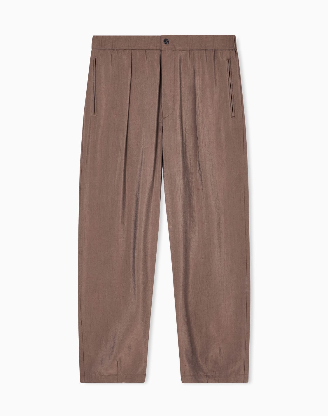 pantaloni-a-una-pince-in-misto-seta-lavata-beige--giorgio-armani