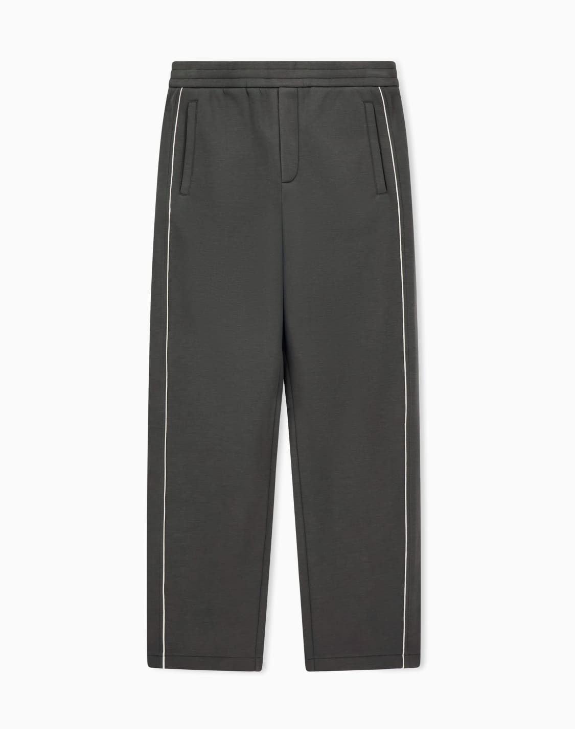 pantalon-en-jersey-double-avec-passepoil-vert--emporio-armani