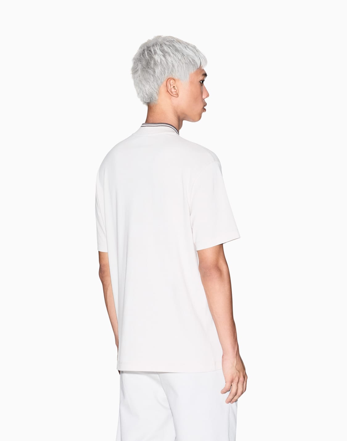 Slim fit polo in cotton piquet