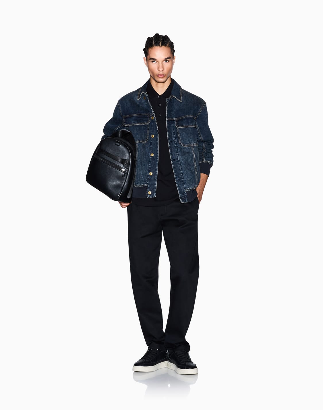 polo-shirts-black--armani-exchange