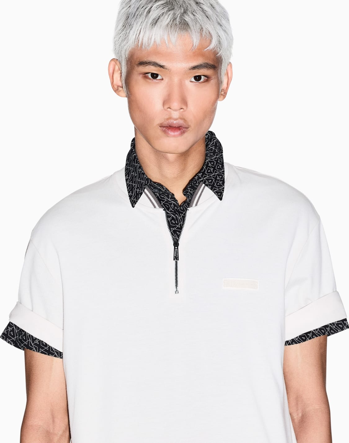 Slim fit polo in cotton piquet