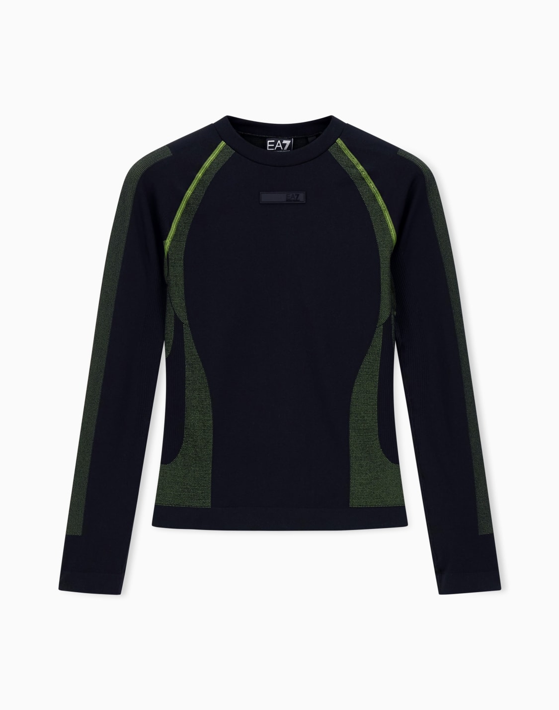 長袖tシャツ-ventus7テクニカルファブリック-ブラック--ea7