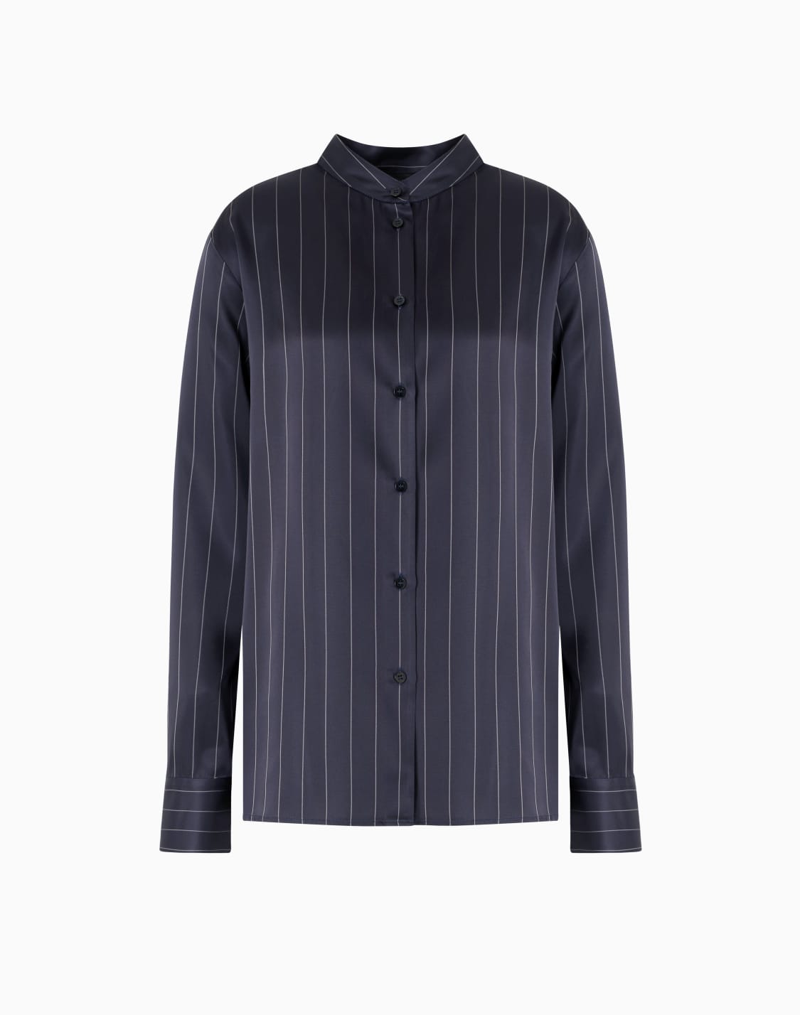 camisa-en-mezcla-de-acetato-a-rayas-dawn-to-dusk-azul--emporio-armani