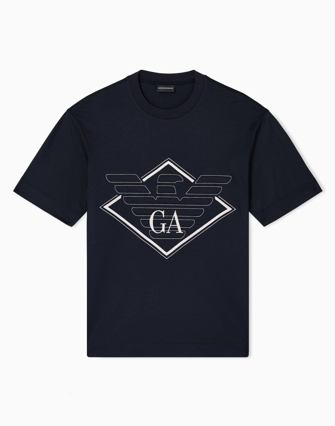 asv-lyocell-blend-jersey-t-shirt-with-oversized-eagle-embroidery-navy-blue--emporio-armani