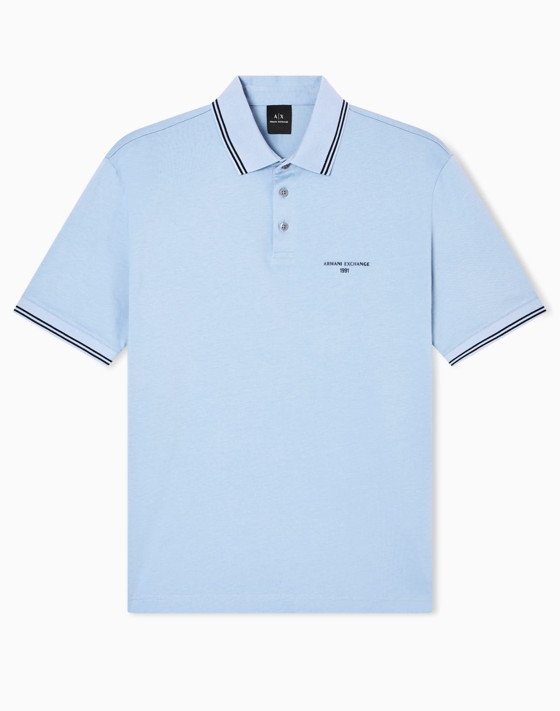 polo-de-jersey-de-algodn-de-corte-regular-celeste--armani-exchange