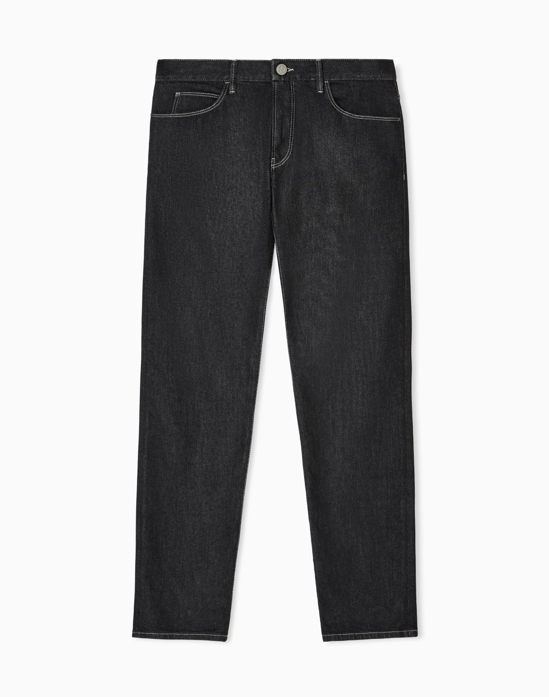 pantalone-5-tasche-regular-fit-in-cotone-e-modal-asv-nero--giorgio-armani