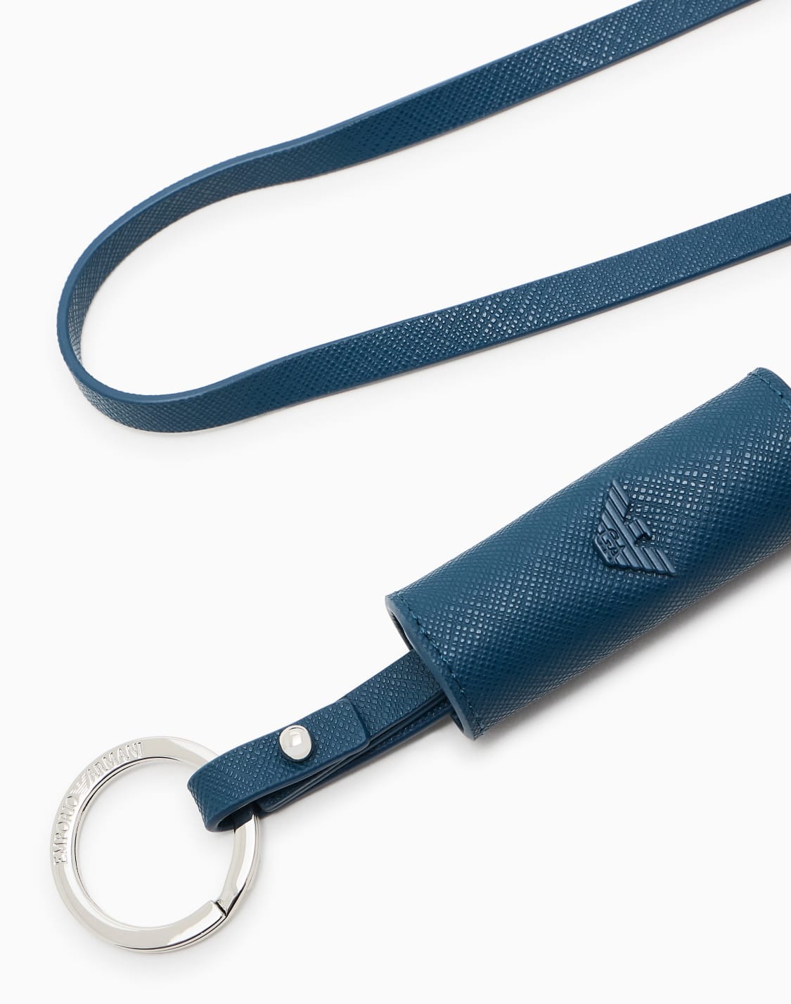 asv-regenerated-saffiano-lanyard-keyring-blue--emporio-armani