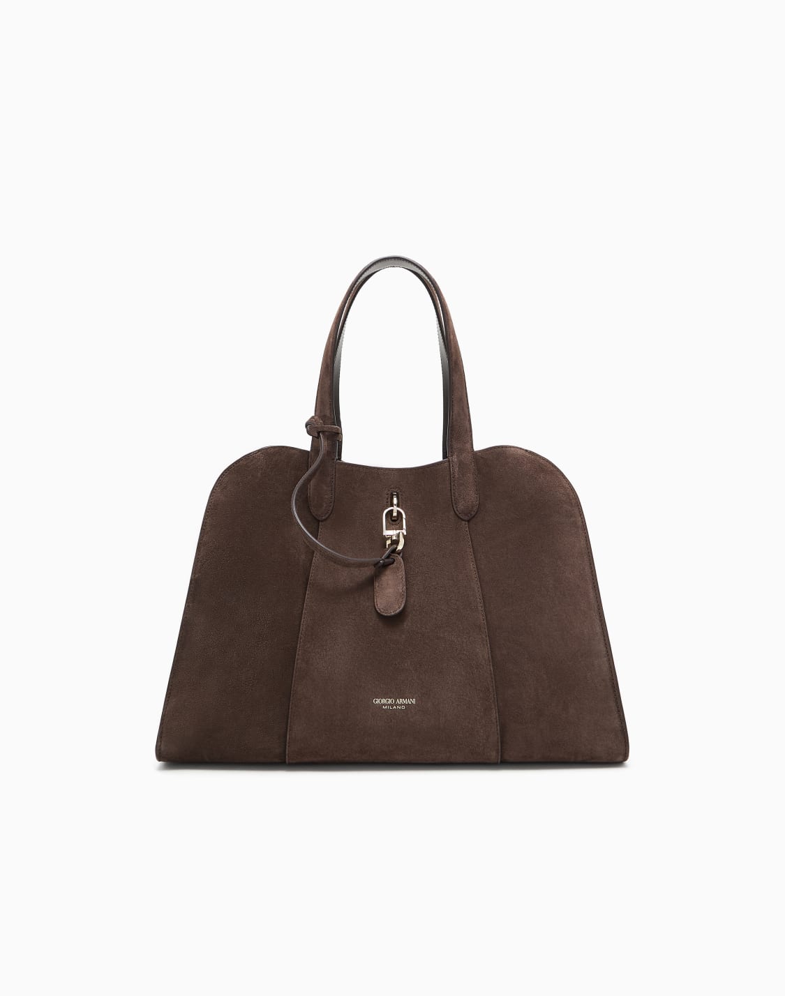 groe-einkaufstasche-aus-veloursleder-braun--giorgio-armani