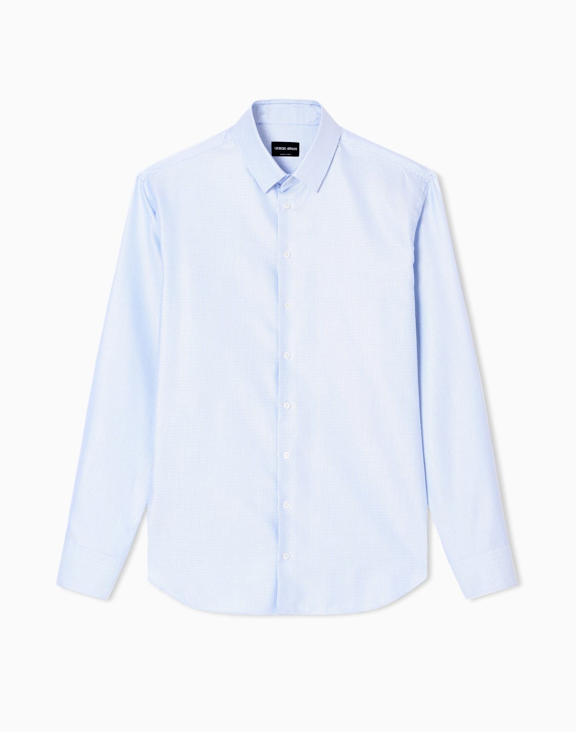 chemise-coupe-classique-en-coton-micro-armur--motif--giorgio-armani