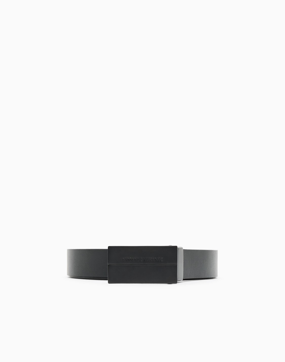 スクエアバックル-リバシブルベルト-ブラック--armani-exchange