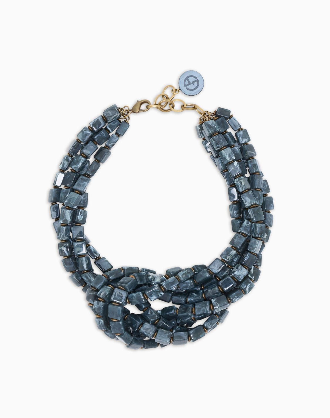 collar-de-resina-trenzada-multihilos-verde--giorgio-armani
